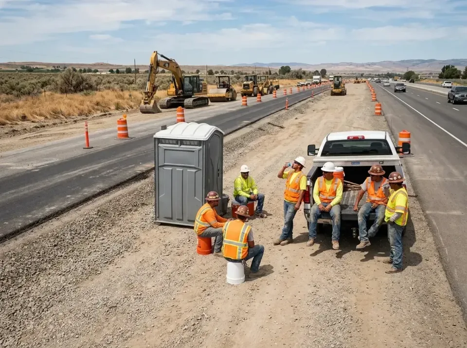 highway-road-construction-crew-007 — frequently asked questions, Porta Potty and Restroom Rentals in Fruitland, ID
